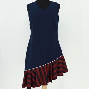 VERTIGO Destiny Flounce Asymmetrical Dress